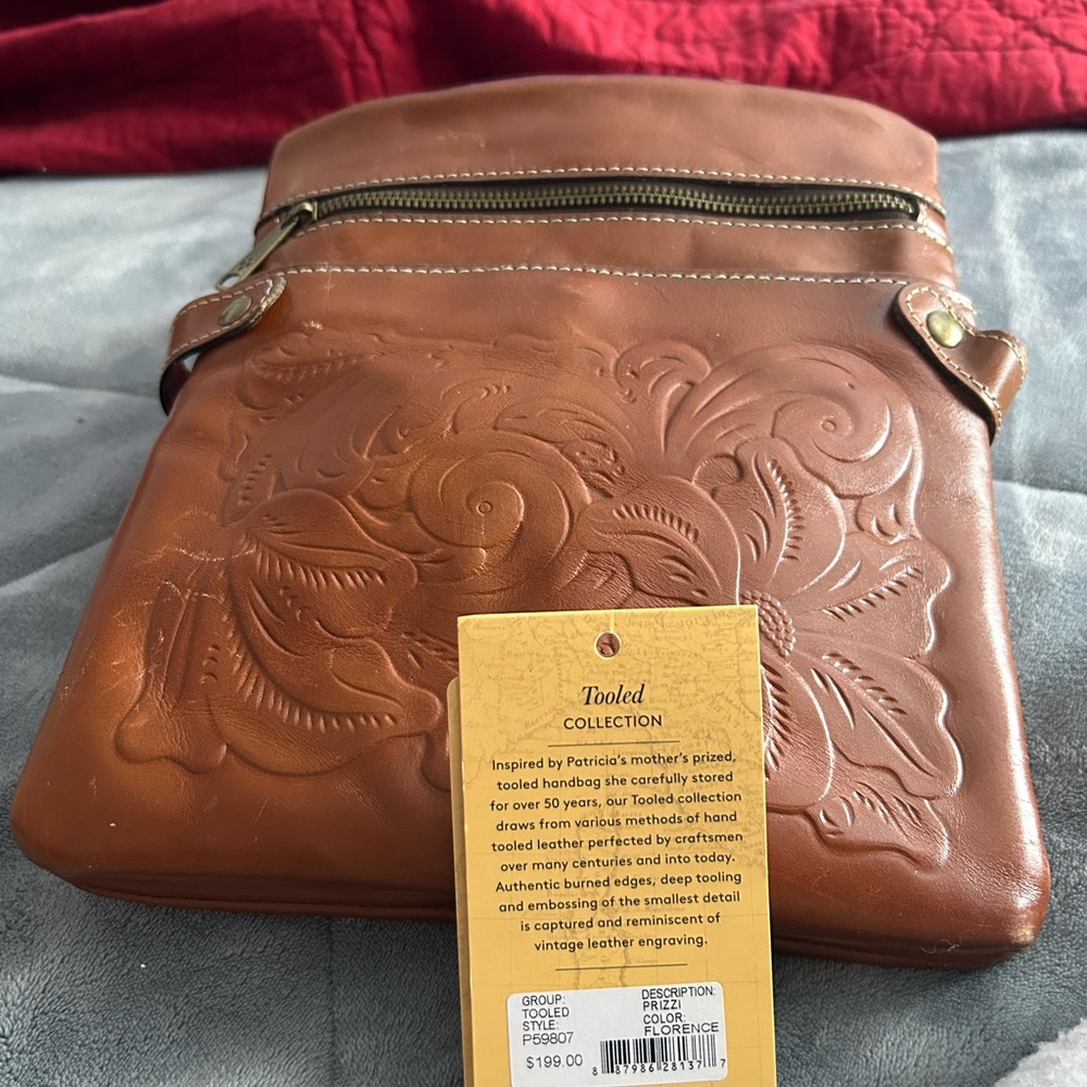 Patricia Nash large crossbody - Tooled Prizzi
